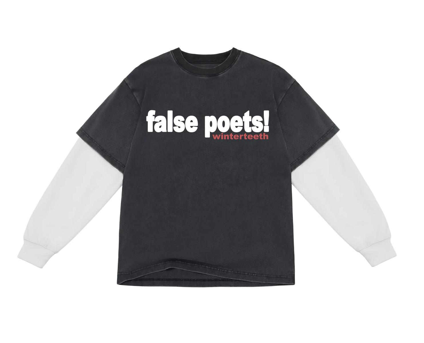 False Poets! Oversized Long Sleeve